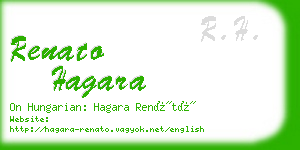 renato hagara business card